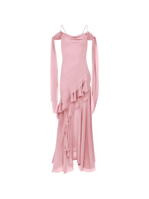 Nina Ricci ruffled silk maxi dress
