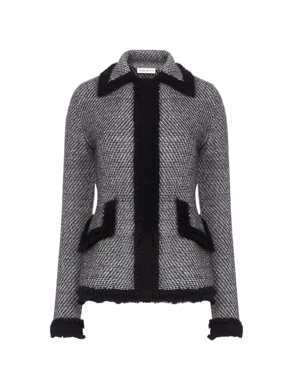 Nina Ricci Cardigan con frange - Grigio