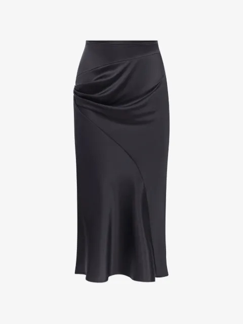 Nina Ricci asymmetrical draped midi skirt