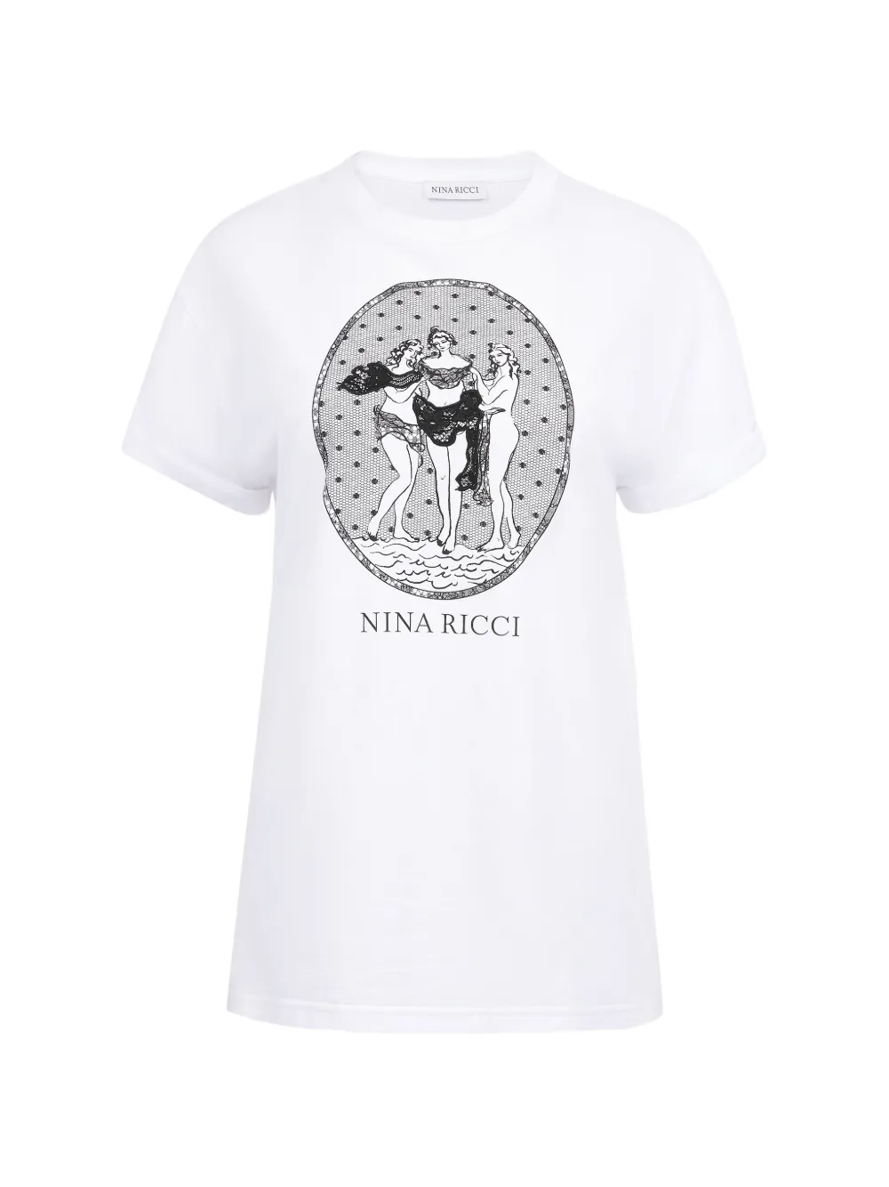 Nina Ricci Three Graces graphic-print T-shirt - Weiß