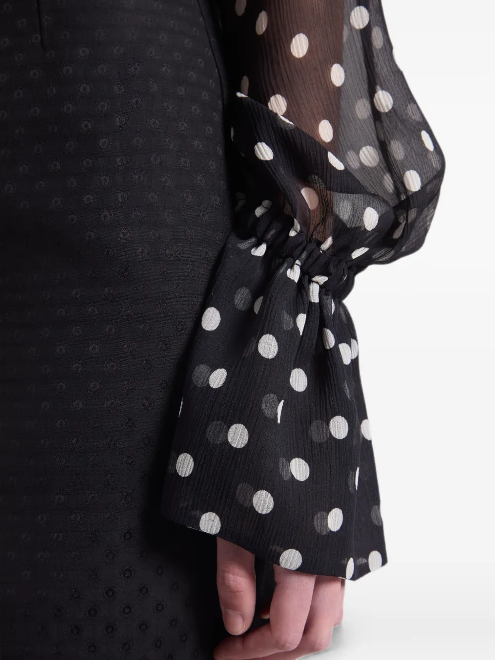 Nina Ricci Blouse met stippen Zwart