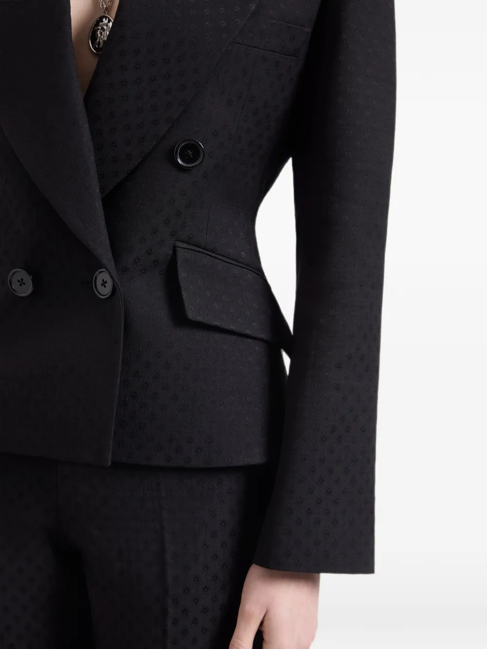 Nina Ricci Blazer met dubbele rij knopen Zwart