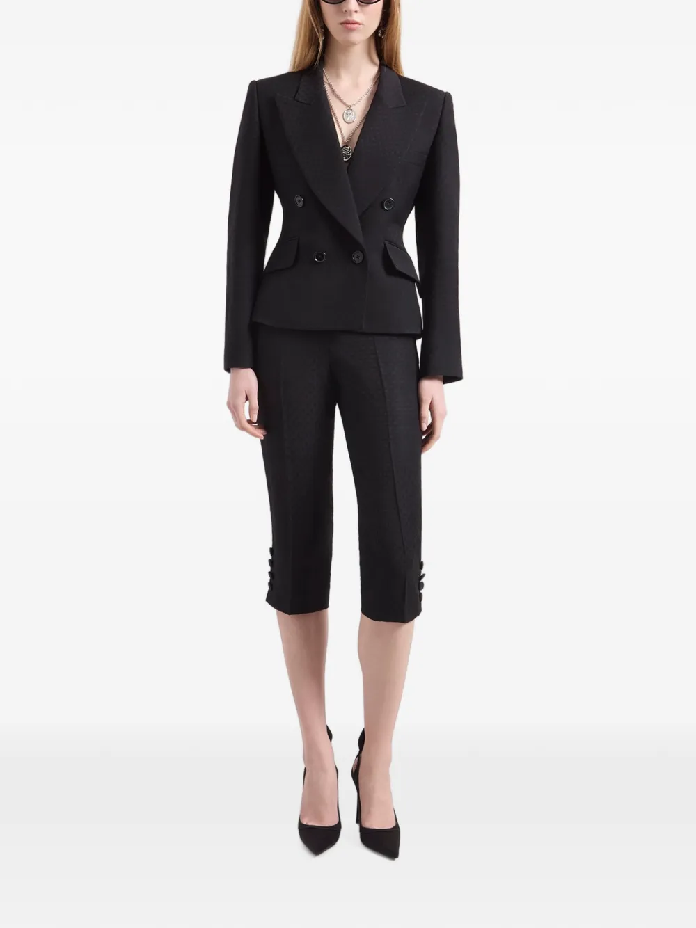 Nina Ricci Blazer met dubbele rij knopen Zwart