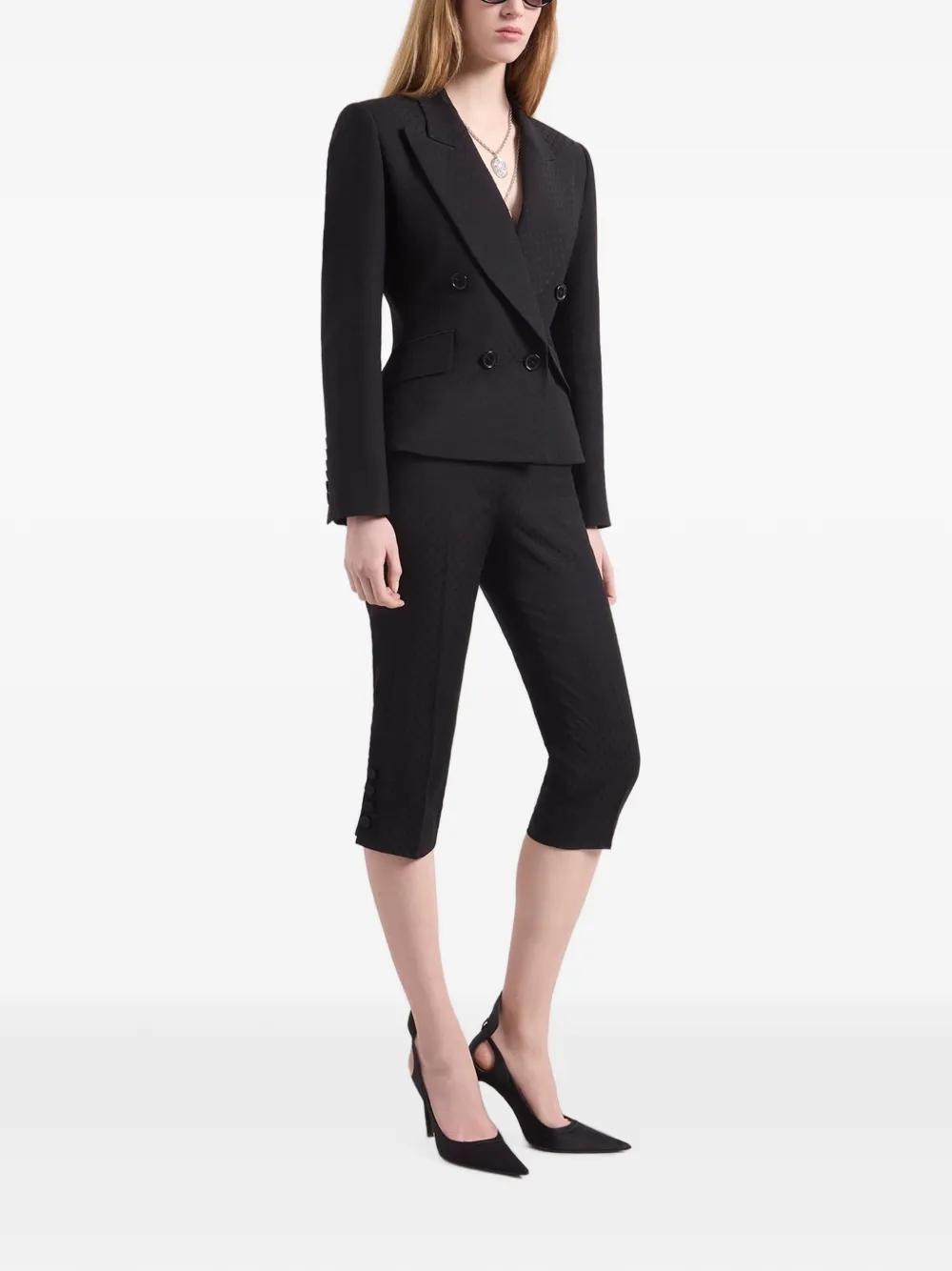 Nina Ricci Blazer met dubbele rij knopen Zwart