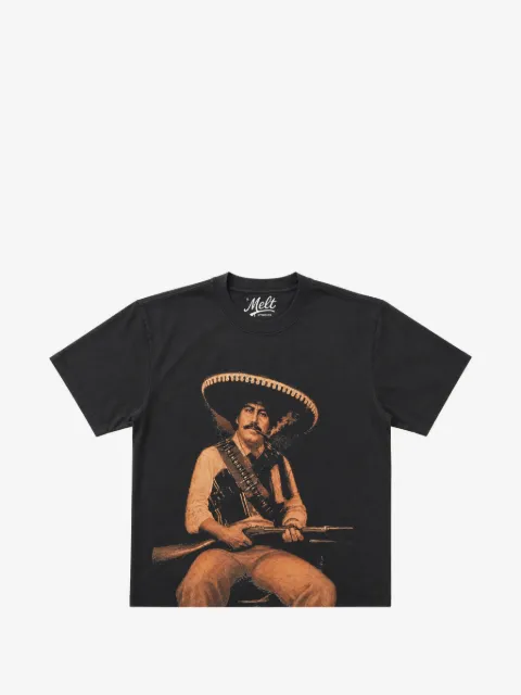 Melt camiseta de algodón con estampado gráfico