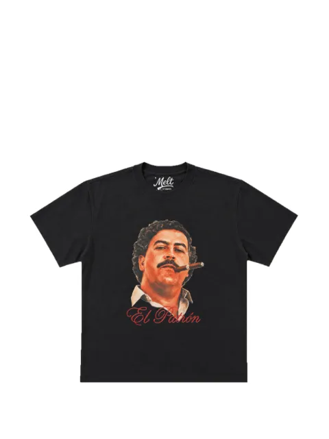 Melt graphic-print short-sleeve T-shirt