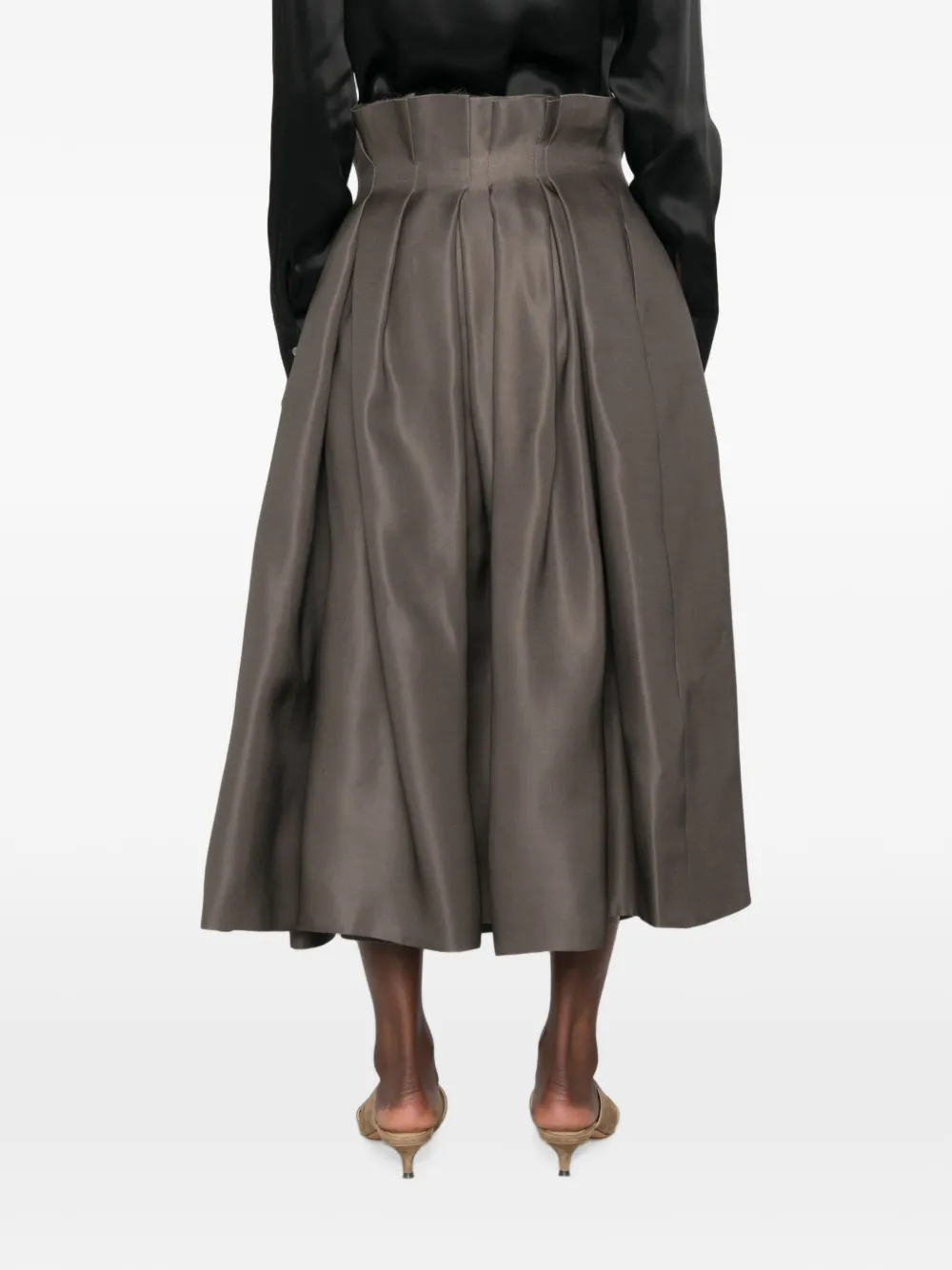 KHAITE Astrid Skirt in Grey, view 4