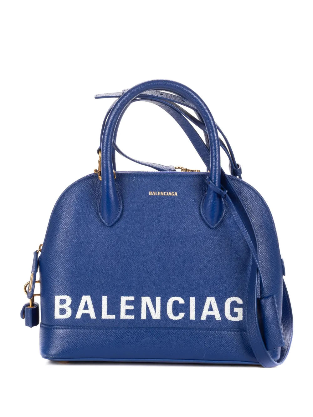 Balenciaga Pre-Owned Ville Tote Bag mit Logo - Blau