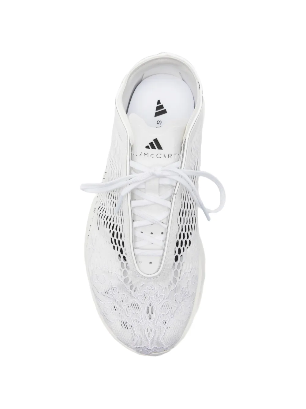 adidas by Stella McCartney Adizero EVO SL lace-panelled chunky sneakers Wit