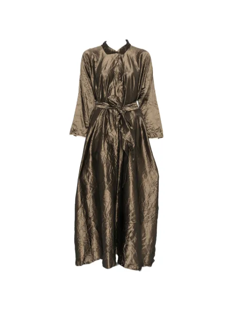 Daniela Gregis crinkled-finish maxi dress