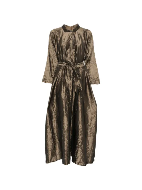 Daniela Gregis crinkled-finish maxi dress