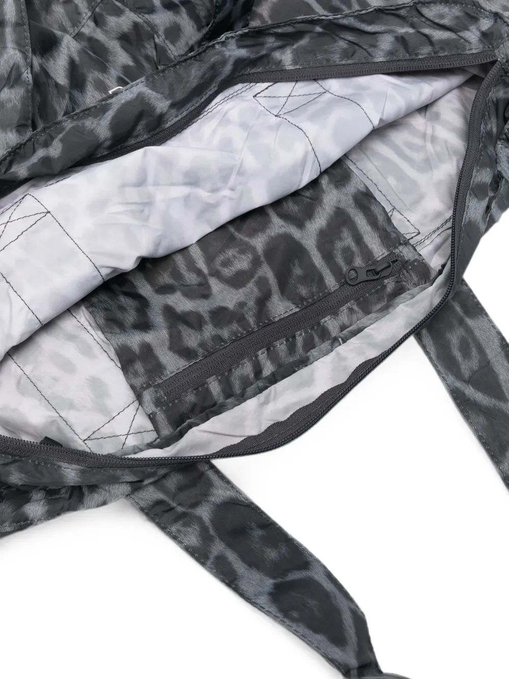 adidas by Stella McCartney Shopper met luipaardprint en logoprint Grijs