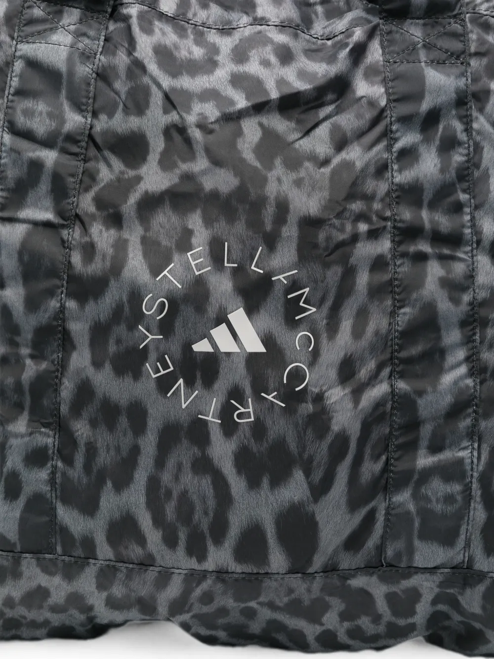 adidas by Stella McCartney Shopper met luipaardprint en logoprint Grijs