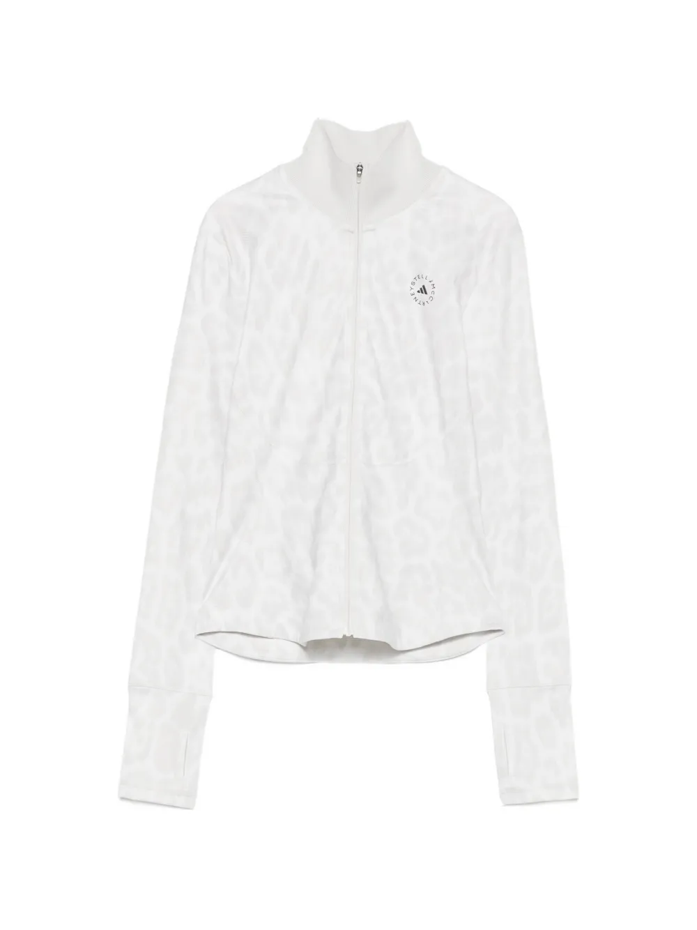adidas by Stella McCartney Sportjacke mit Leopardenprint - Weiß