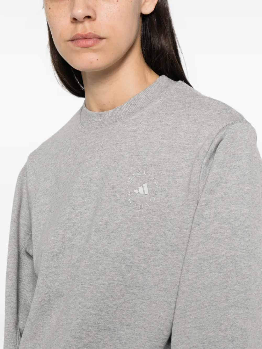 adidas by Stella McCartney Sweater met logoprint Grijs