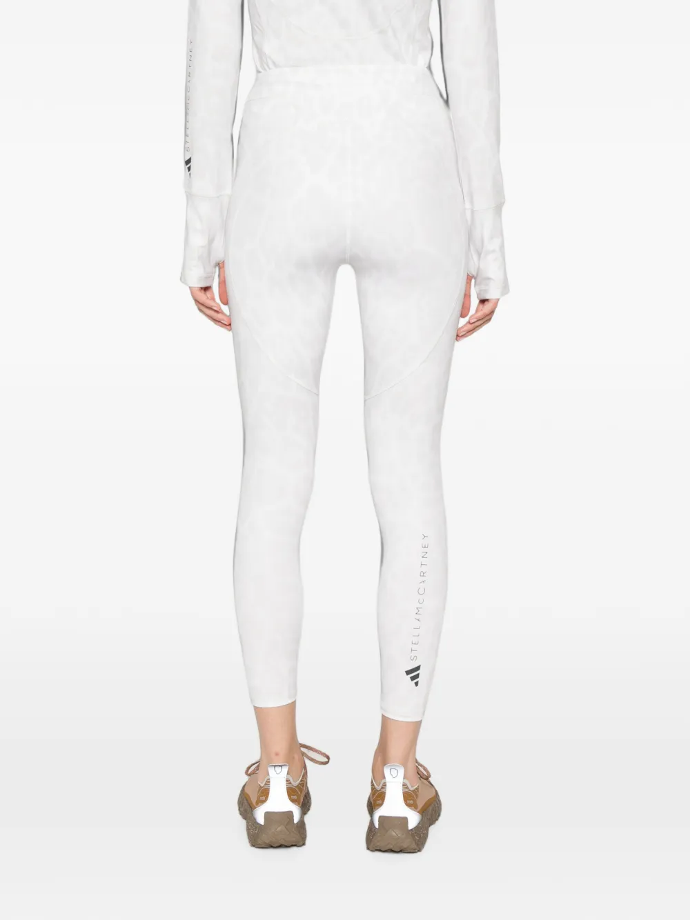 adidas by Stella McCartney Legging met luipaardprint Wit