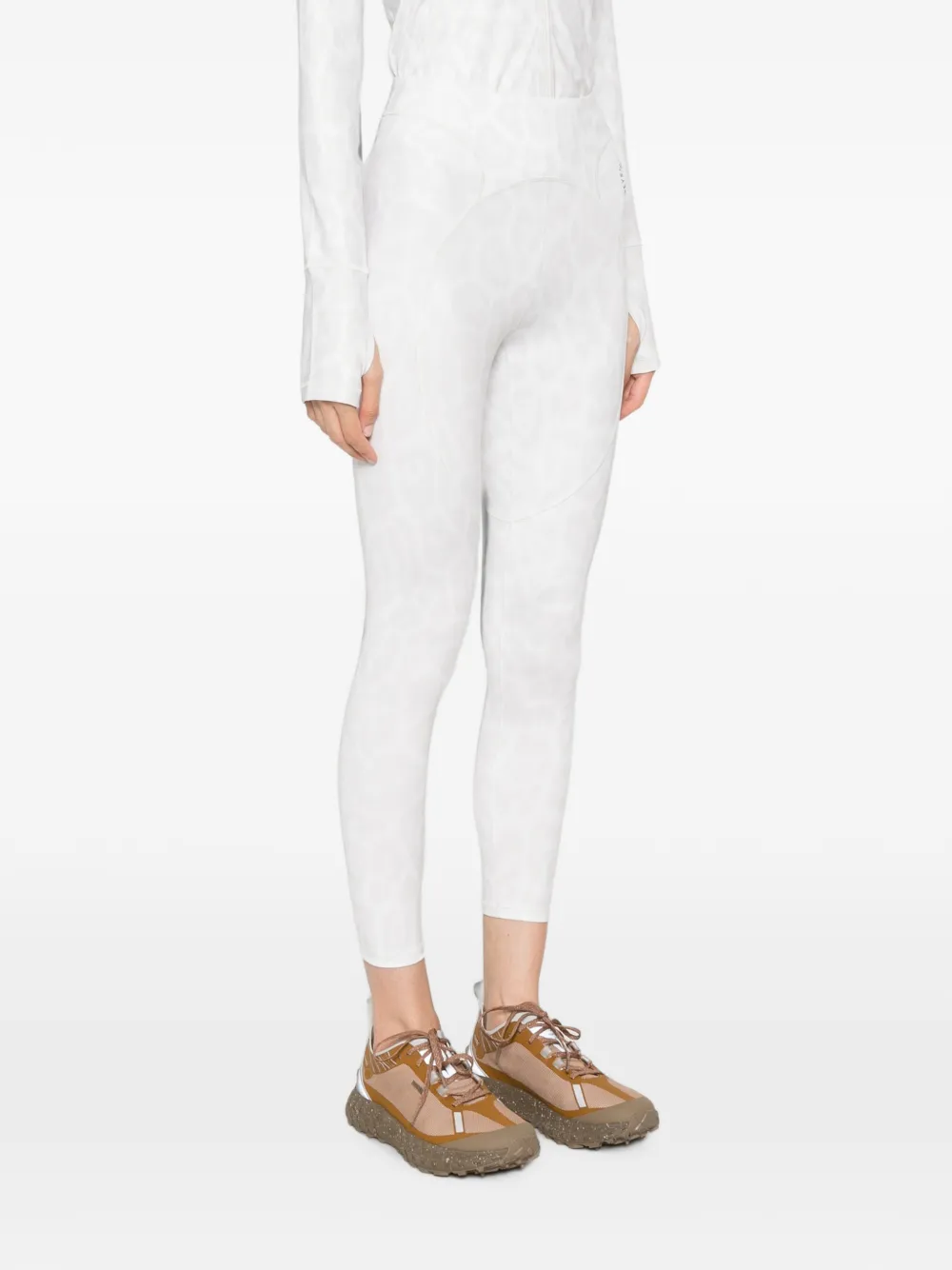 adidas by Stella McCartney Legging met luipaardprint Wit