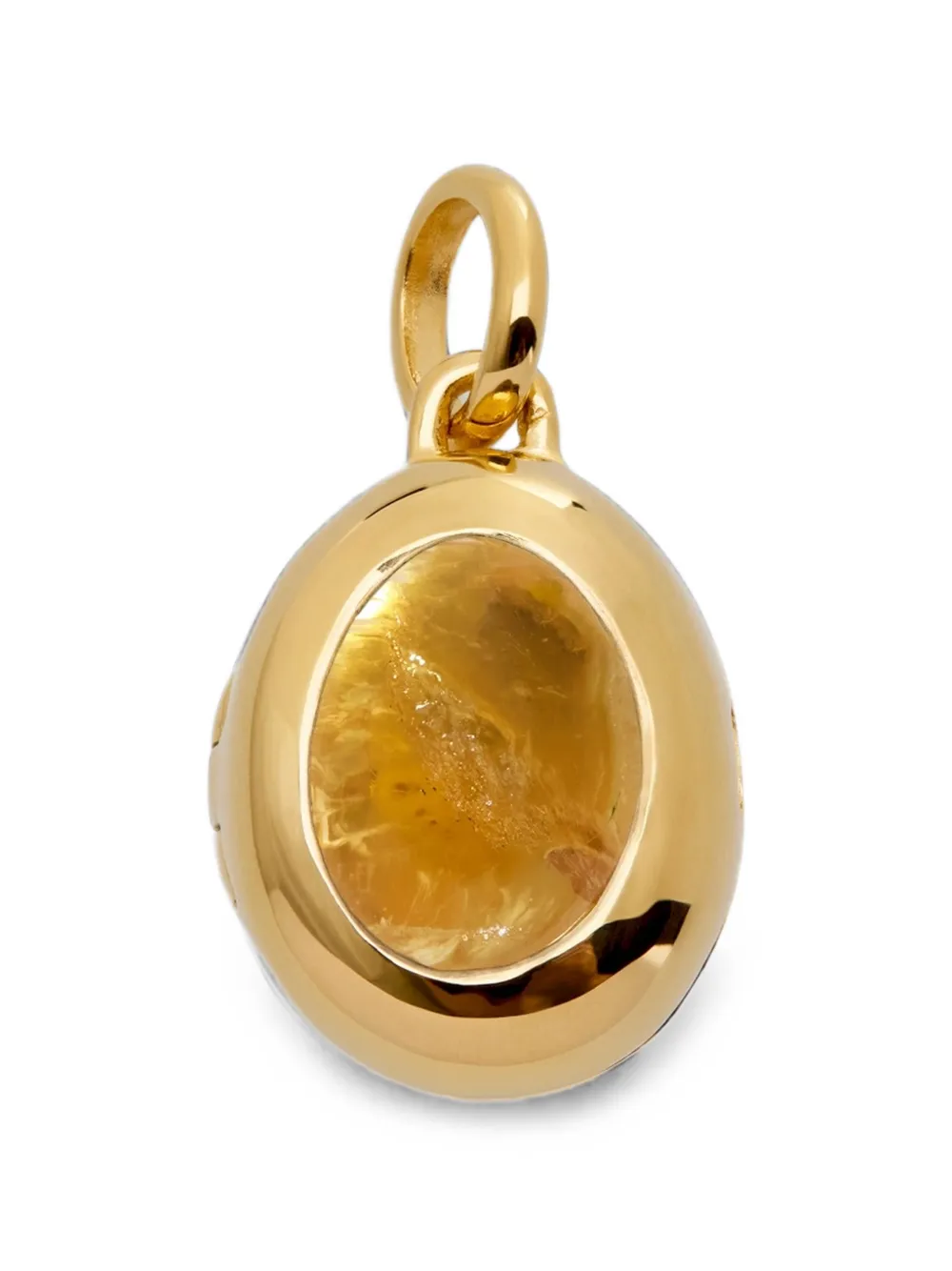 Monica Vinader November Birthstone Halskette mit Zitrin - Gold