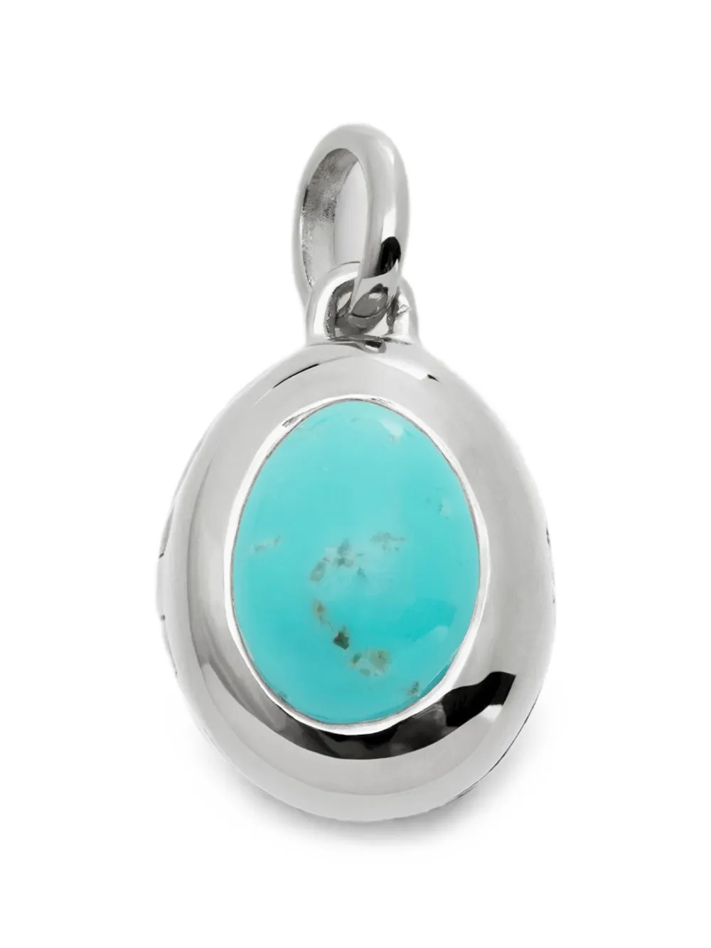 Monica Vinader December Birthstone Medaillon-Anhänger - Silber