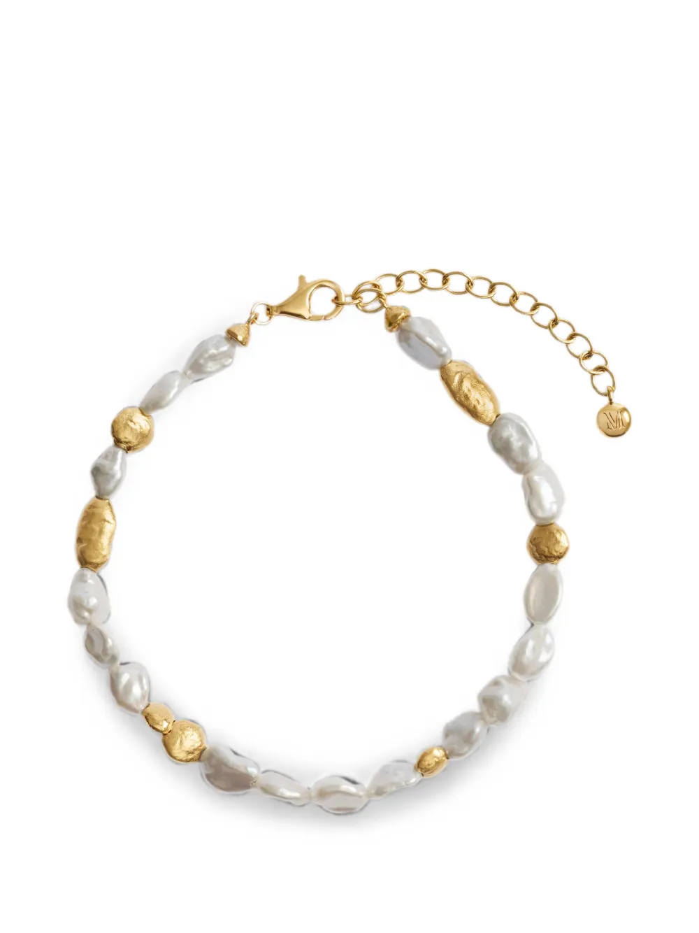 Monica Vinader Capri Perlenarmband - Weiß