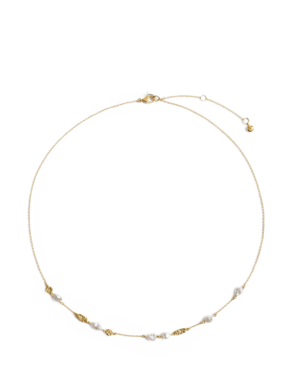 Monica Vinader Capri Halskette mit Perlen - Gold