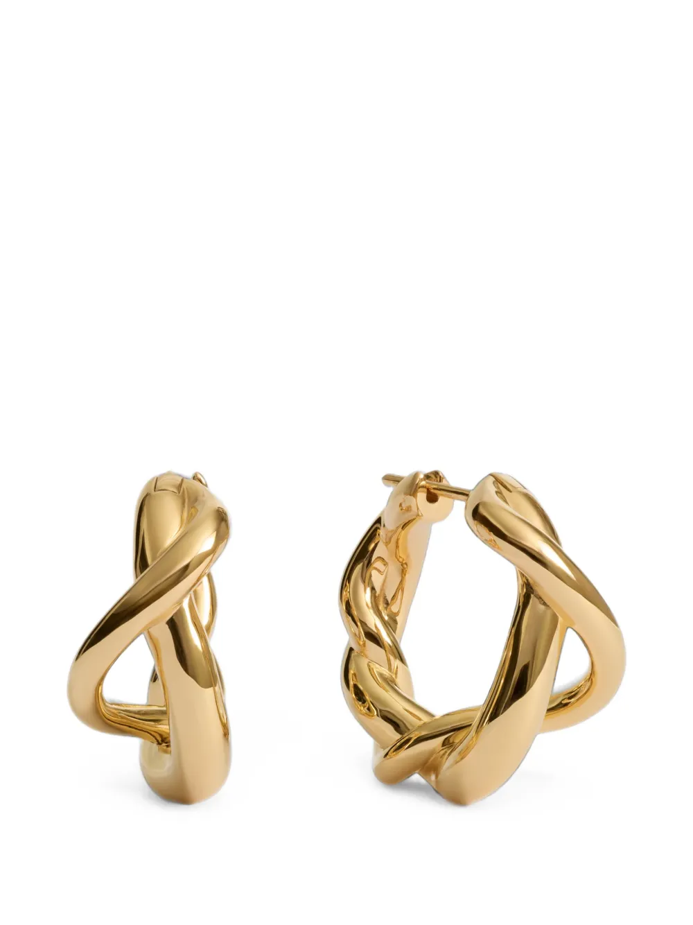 Monica Vinader Ochre twisted hoop earrings · OS