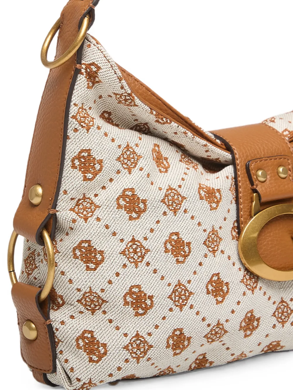 GUESS USA Grote Camden schoudertas Beige