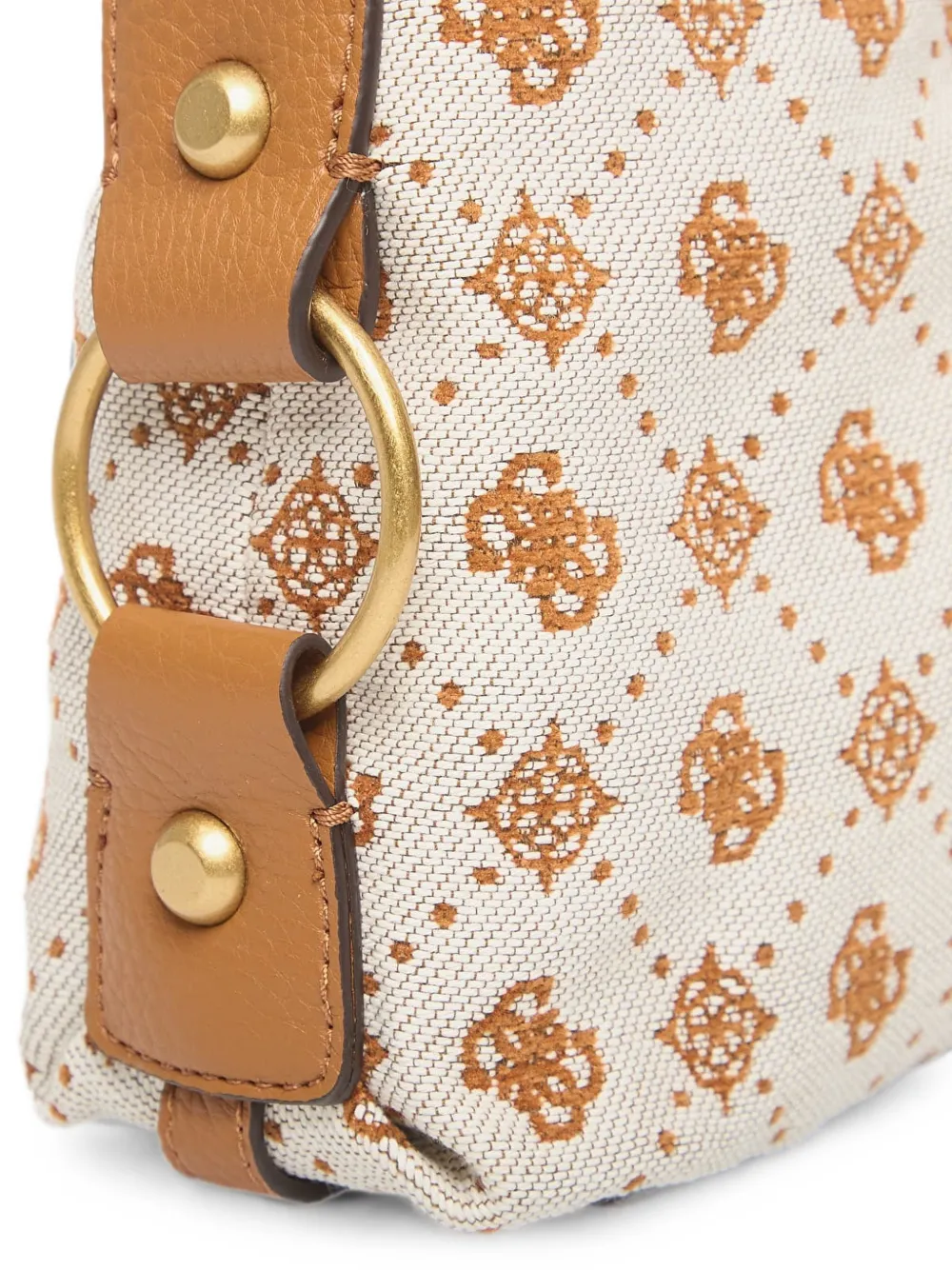 GUESS USA Grote Camden schoudertas Beige