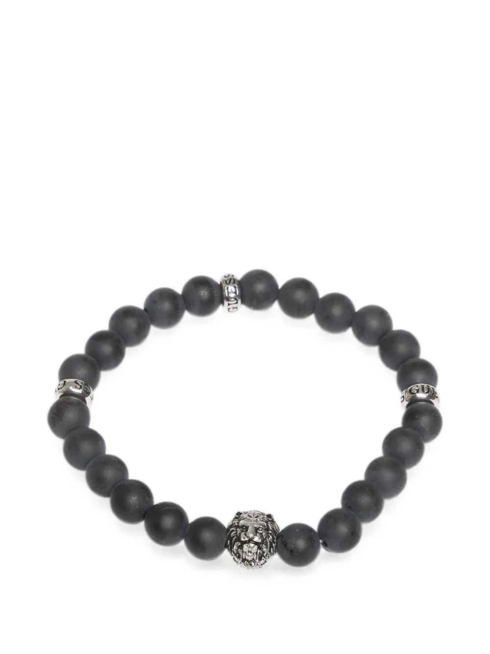 GUESS USA Bracciale Lion King con perline - Argento