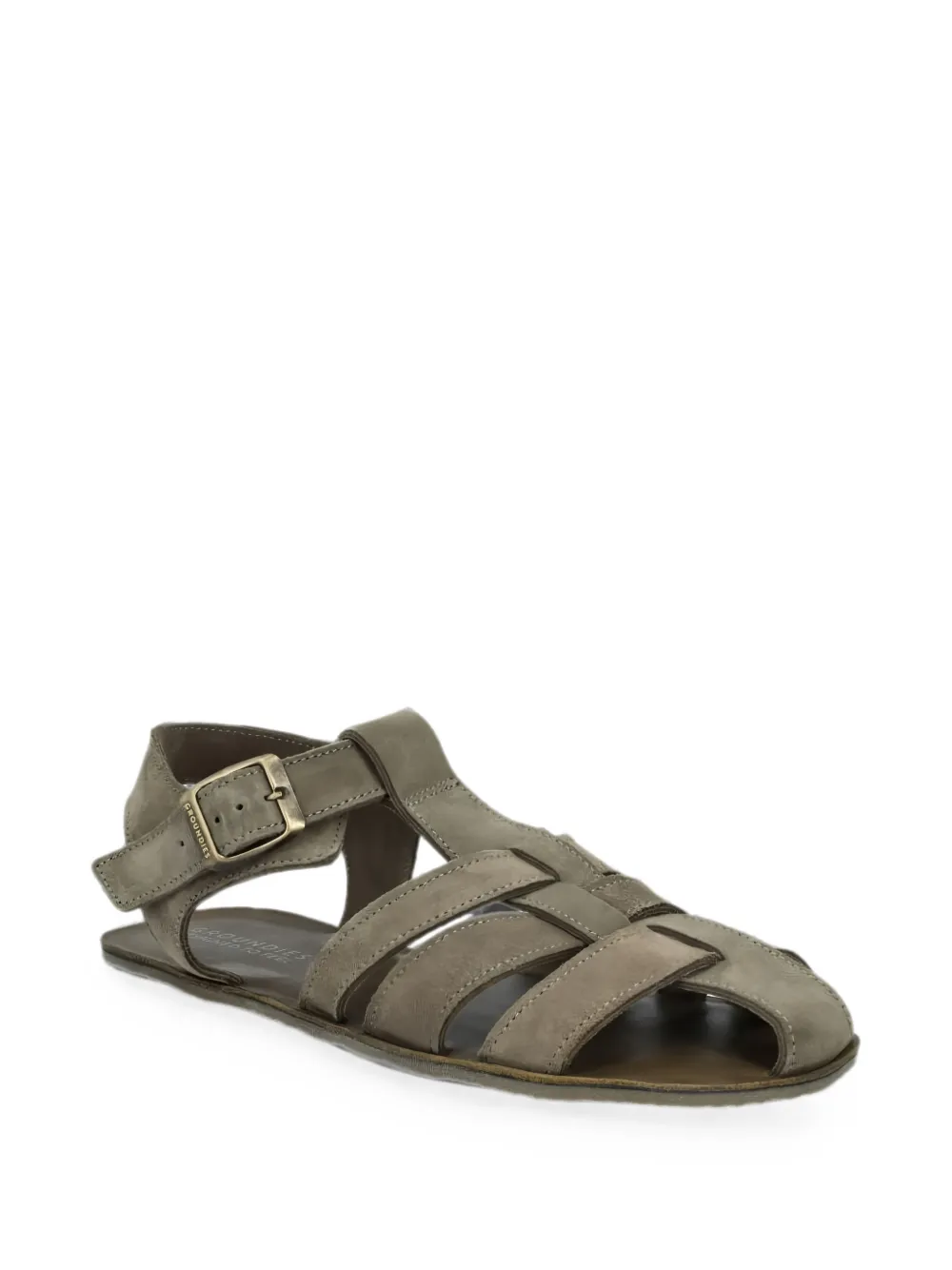 GROUNDS Catania buckle-fastening caged sandals Grijs