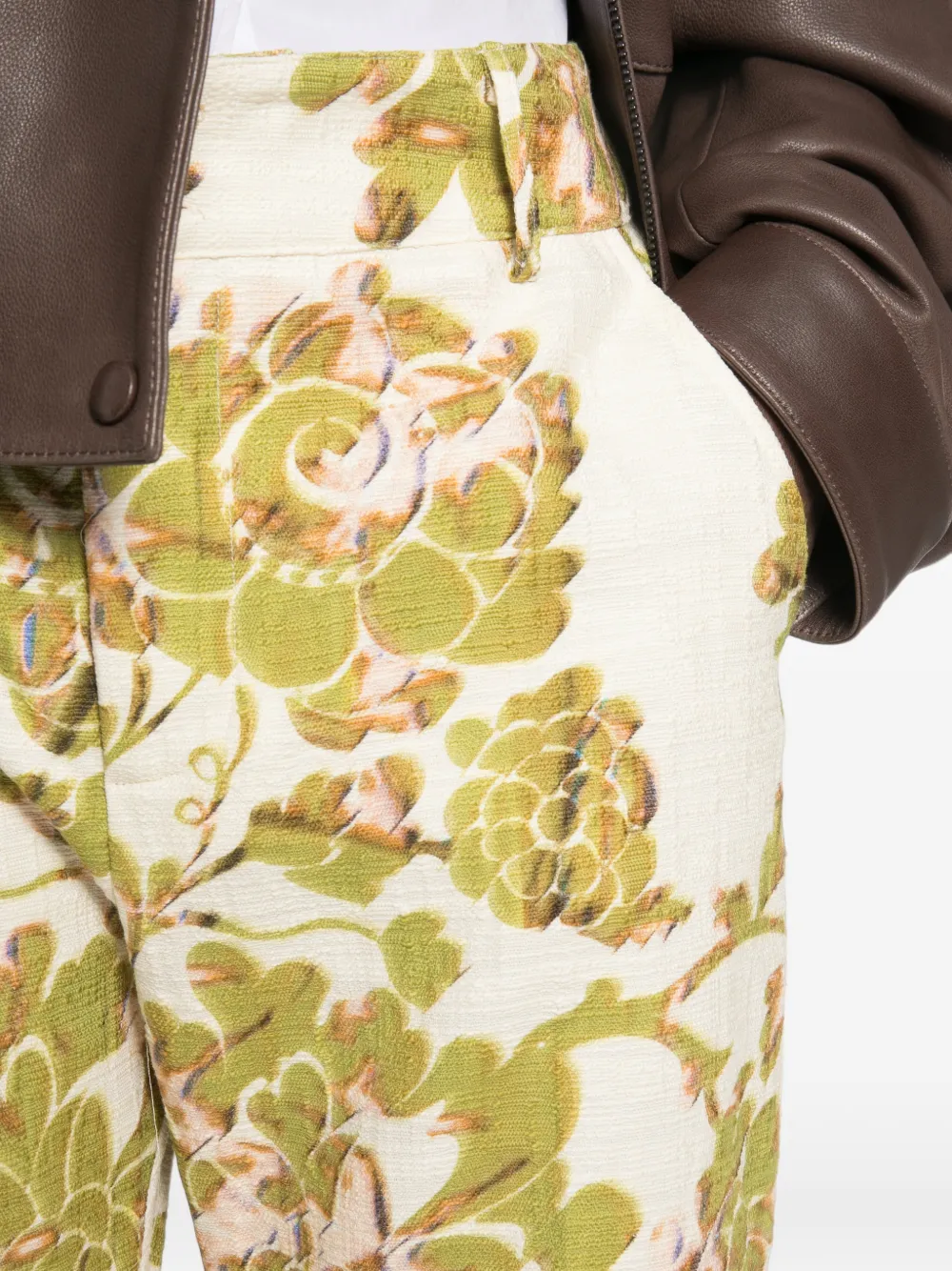 La DoubleJ Rustiek katoenen Hendeix broek Beige