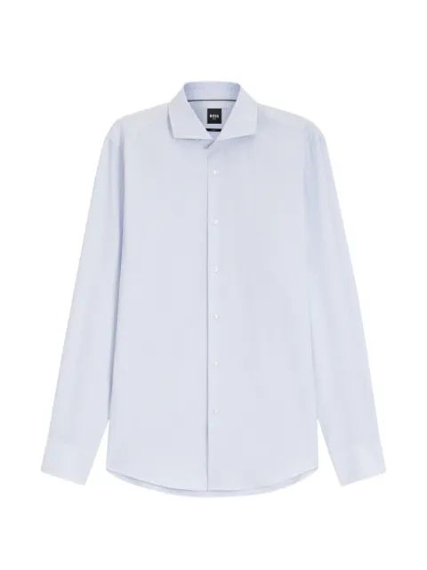 BOSS check-pattern long-sleeve shirt