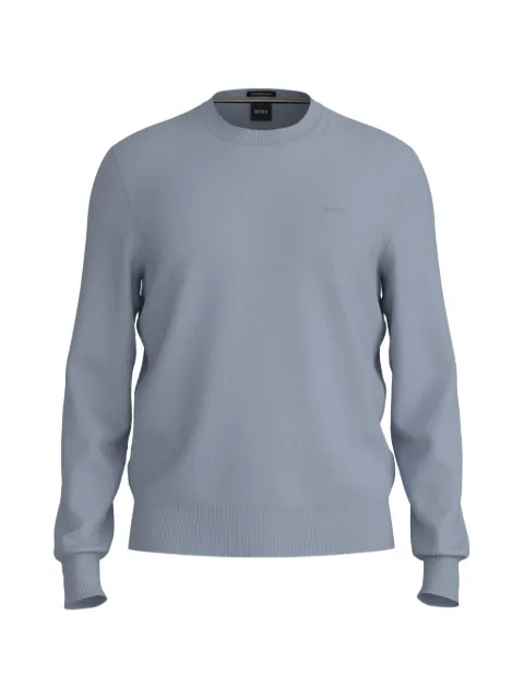 BOSS logo-embroidered sweater