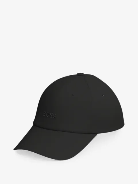 BOSS gorra de algodón con detalle del logo