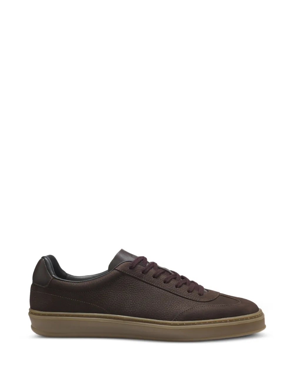 BOSS grain-leather sneakers