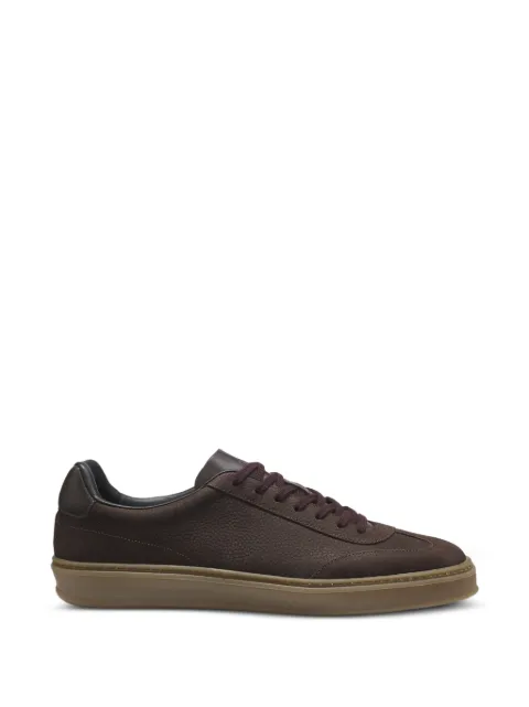 BOSS sneakers med grynet læder