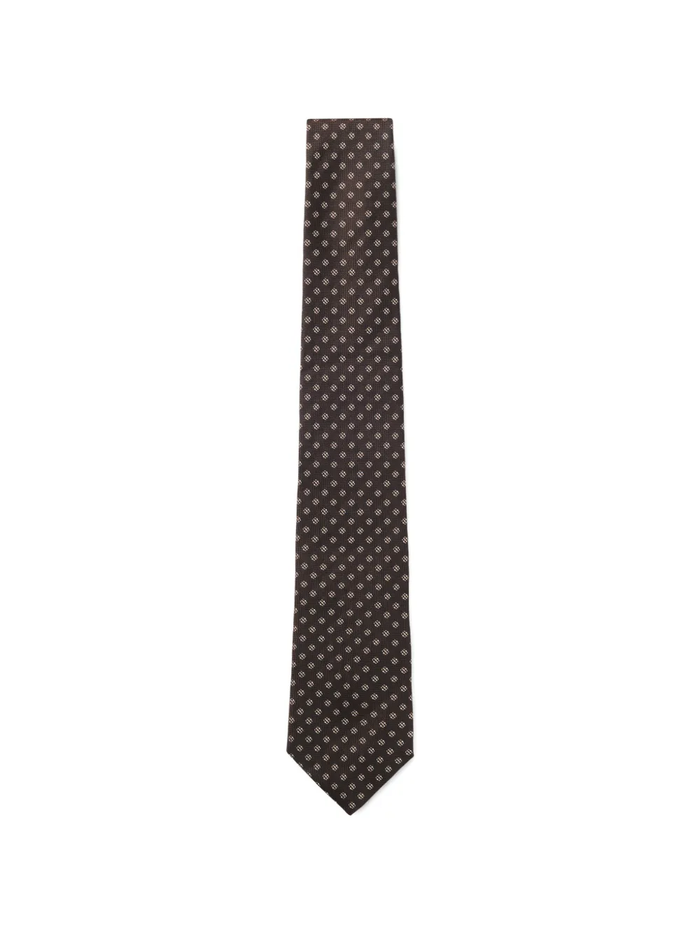 BOSS patterned silk-jacquard tie Bruin