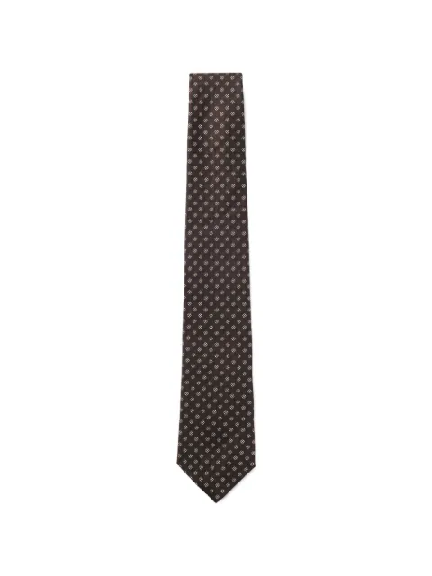 BOSS patterned silk-jacquard tie