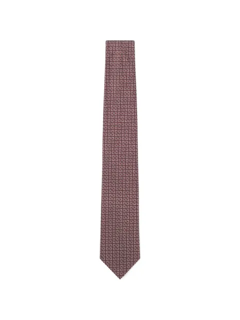 BOSS cravate en soie mélangée en jacquard à micro-motif 
