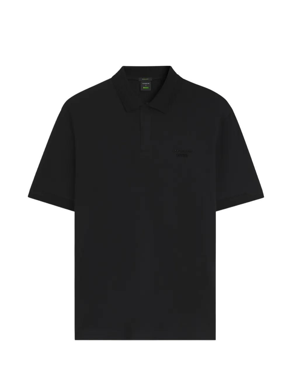 BOSS x Porsche logo polo shirt - Schwarz