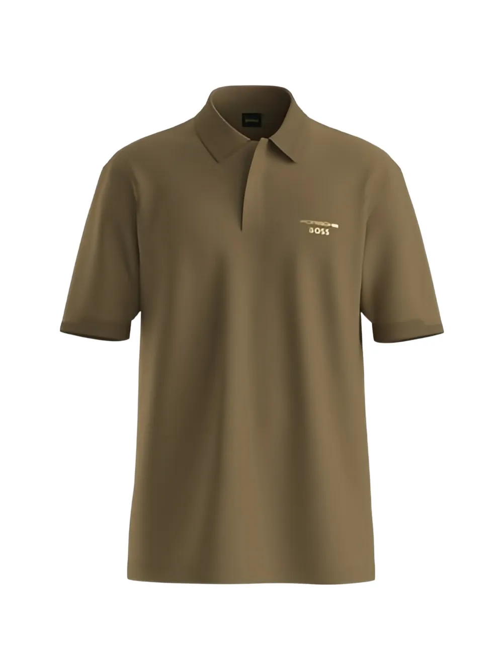 BOSS Poloshirt mit Logo-Print - Grün