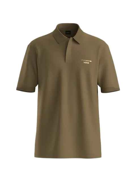 BOSS logo-print short-sleeve polo shirt