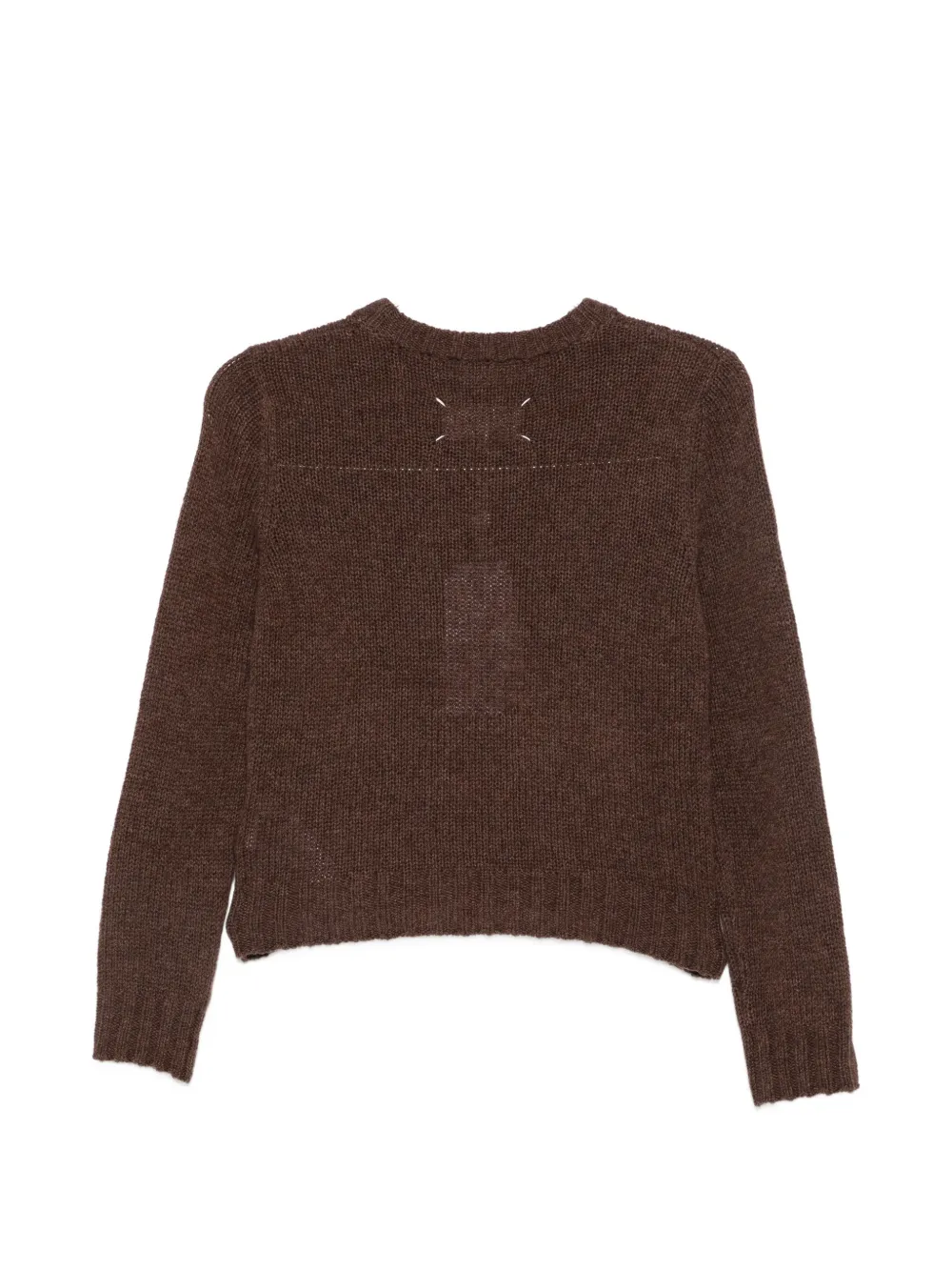 Maison Margiela Trui met fluwelen patchwork Bruin