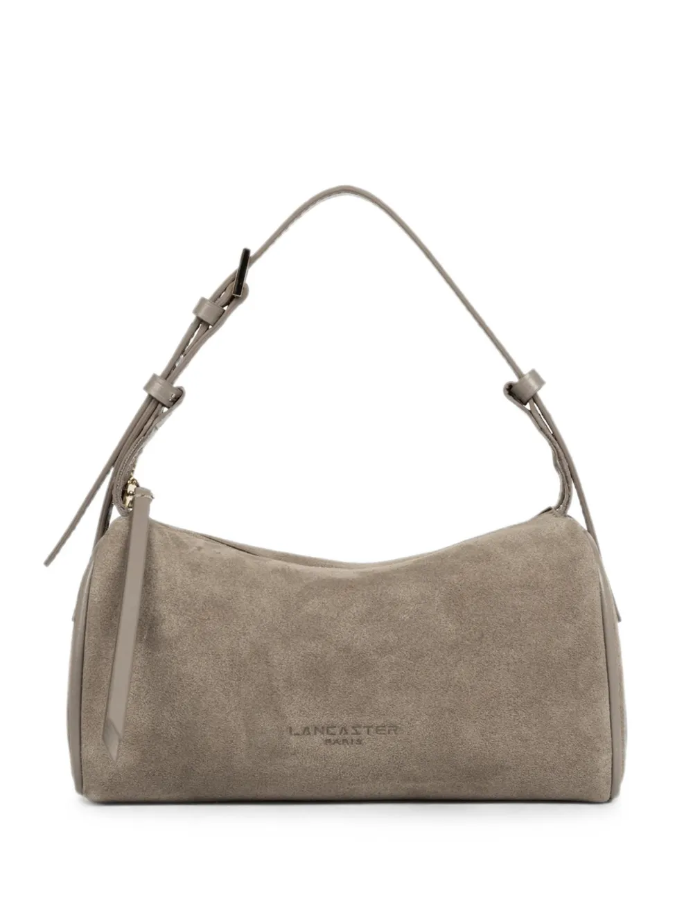 Lancaster small suede-effect adjustable-strap shoulder bag - Grigio