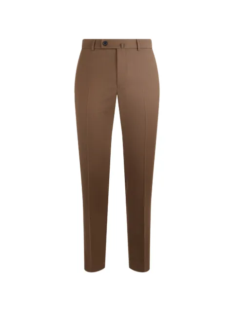 slowear pressed-crease tailored trousers