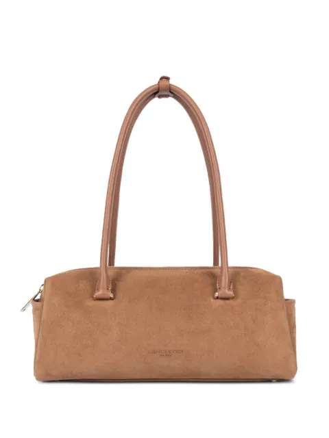 Lancaster suede-finish east-west bag
