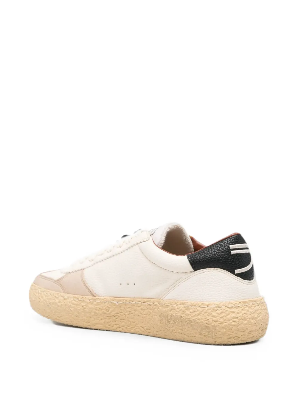 Puraai Pitch sneakers met vlakken en crêpe zool Wit