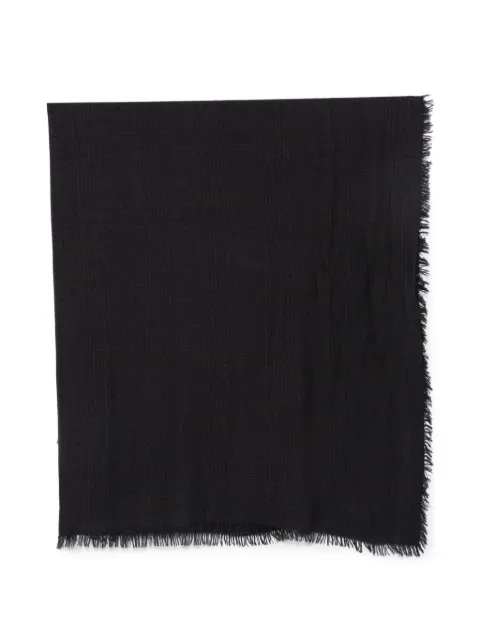 Faliero Sarti Derna check frayed scarf