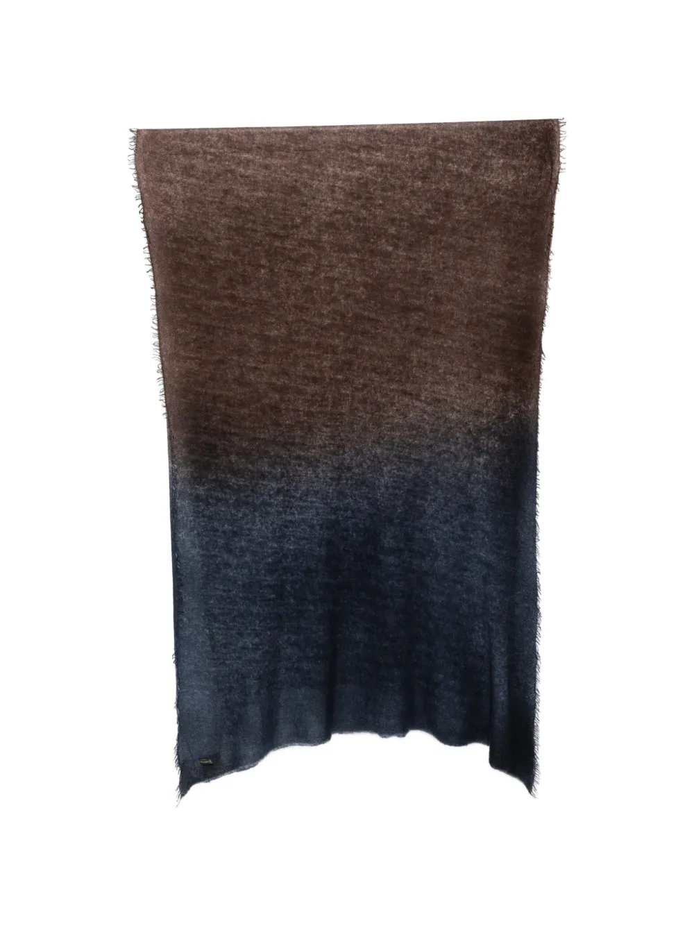 Faliero Sarti Adry ombré frayed-edge scarf - Braun