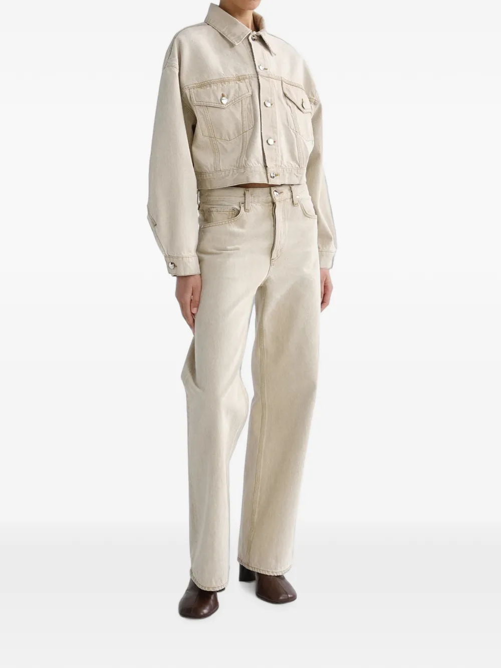 AGOLDE Arc straight jeans Beige
